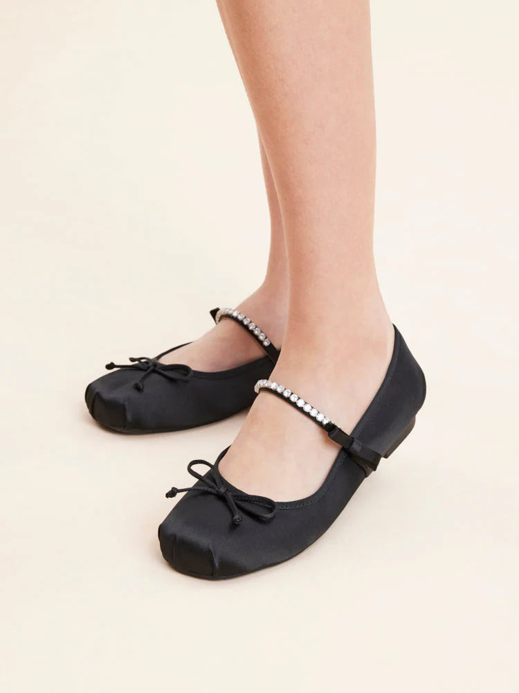 PAZZION, C125-2A MARYJANE-FLATS, Black