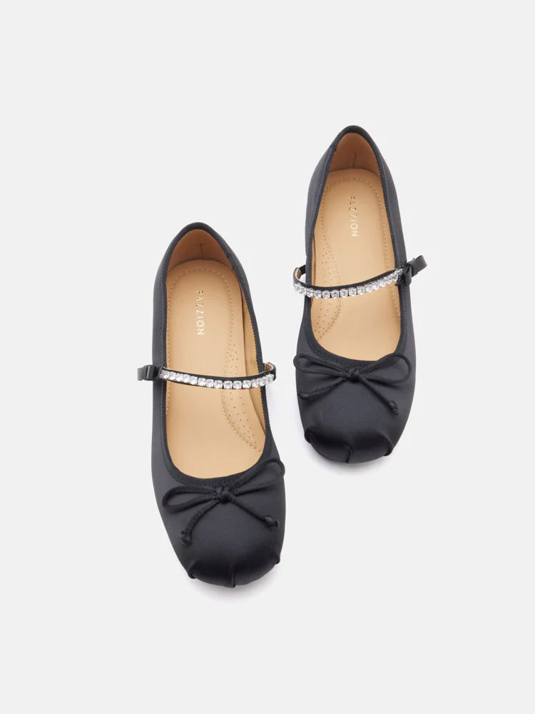 PAZZION, C125-2A MARYJANE-FLATS, Black