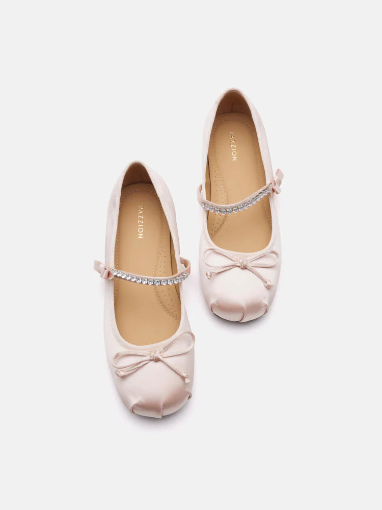 PAZZION, C125-2A MARYJANE-FLATS, Champagne