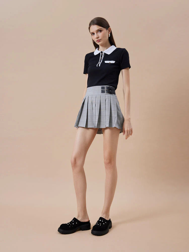 PAZZION, Collette Suede Embellished Clog Mules, Black