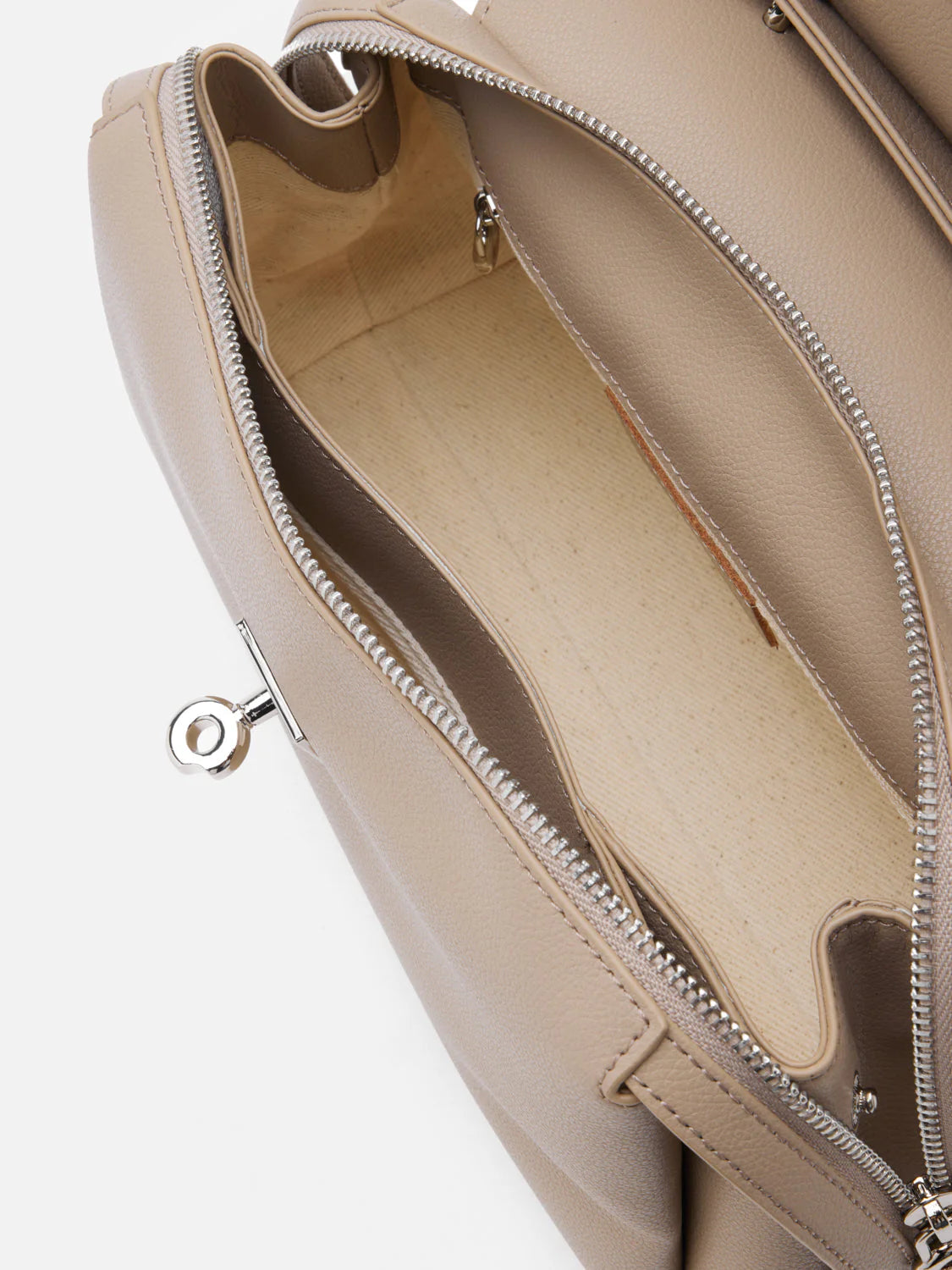 PAZZION, Diana Top Handle Bag, Almond