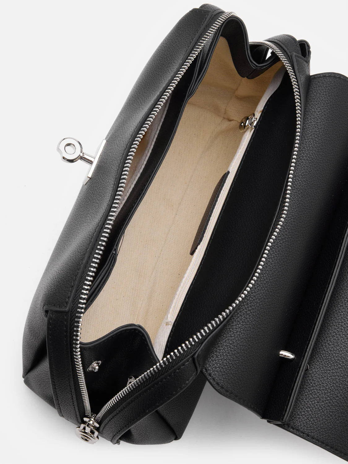 PAZZION, Diana Top Handle Bag, Black