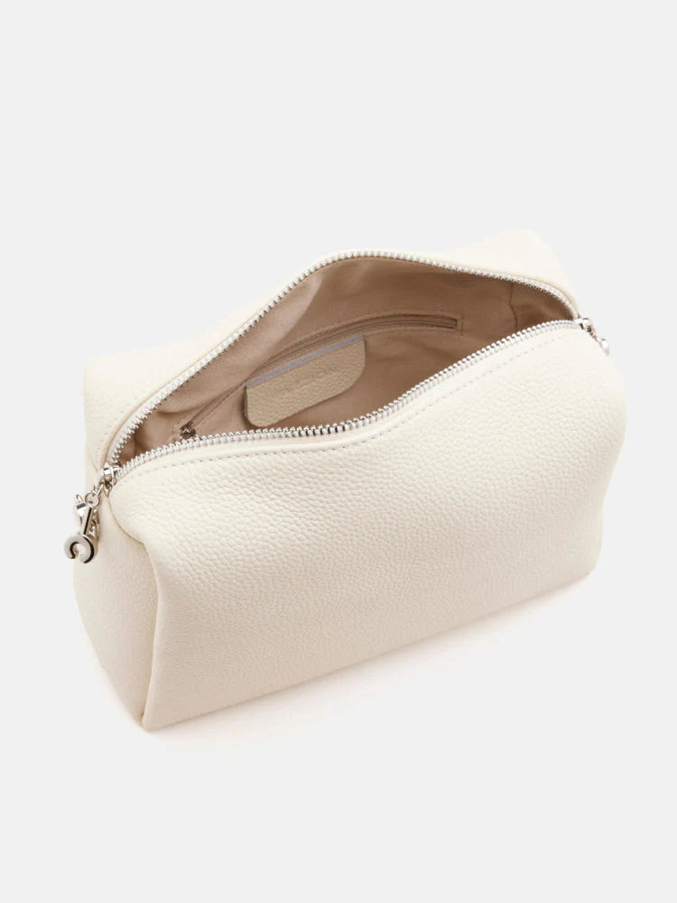 PAZZION, Donna Knotted Double Handle Bag, Beige