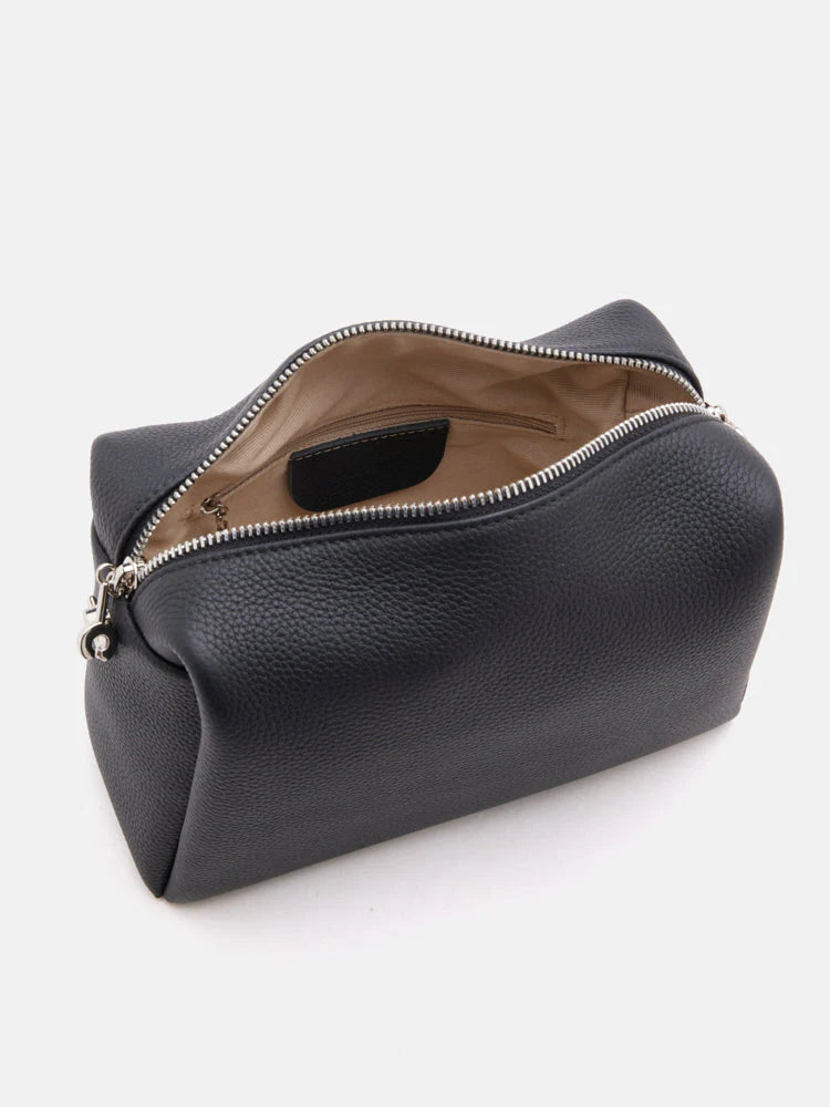 PAZZION, Donna Knotted Double Handle Bag, Black