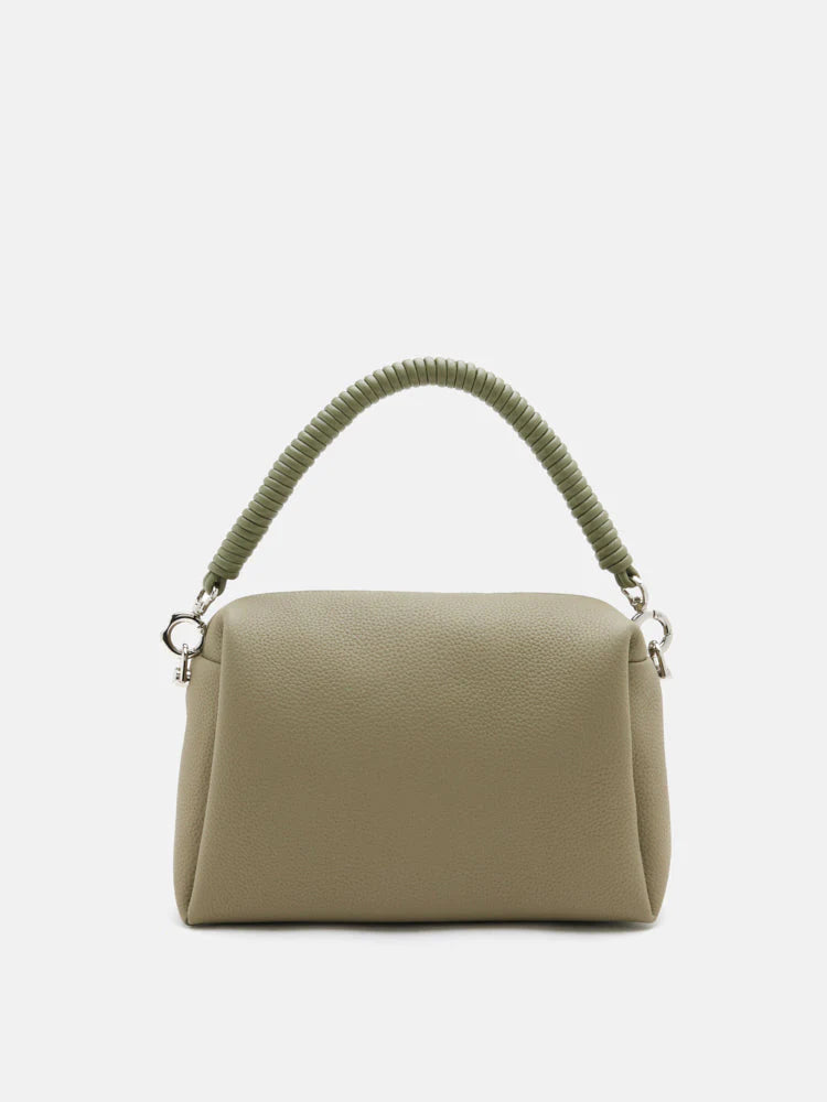 PAZZION, Donna Knotted Double Handle Bag, Green