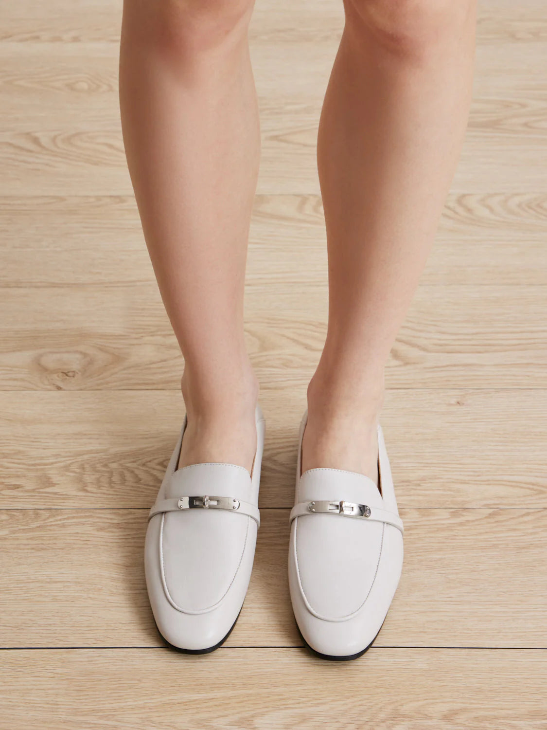 PAZZION, Felicity Classic Loafers, Beige