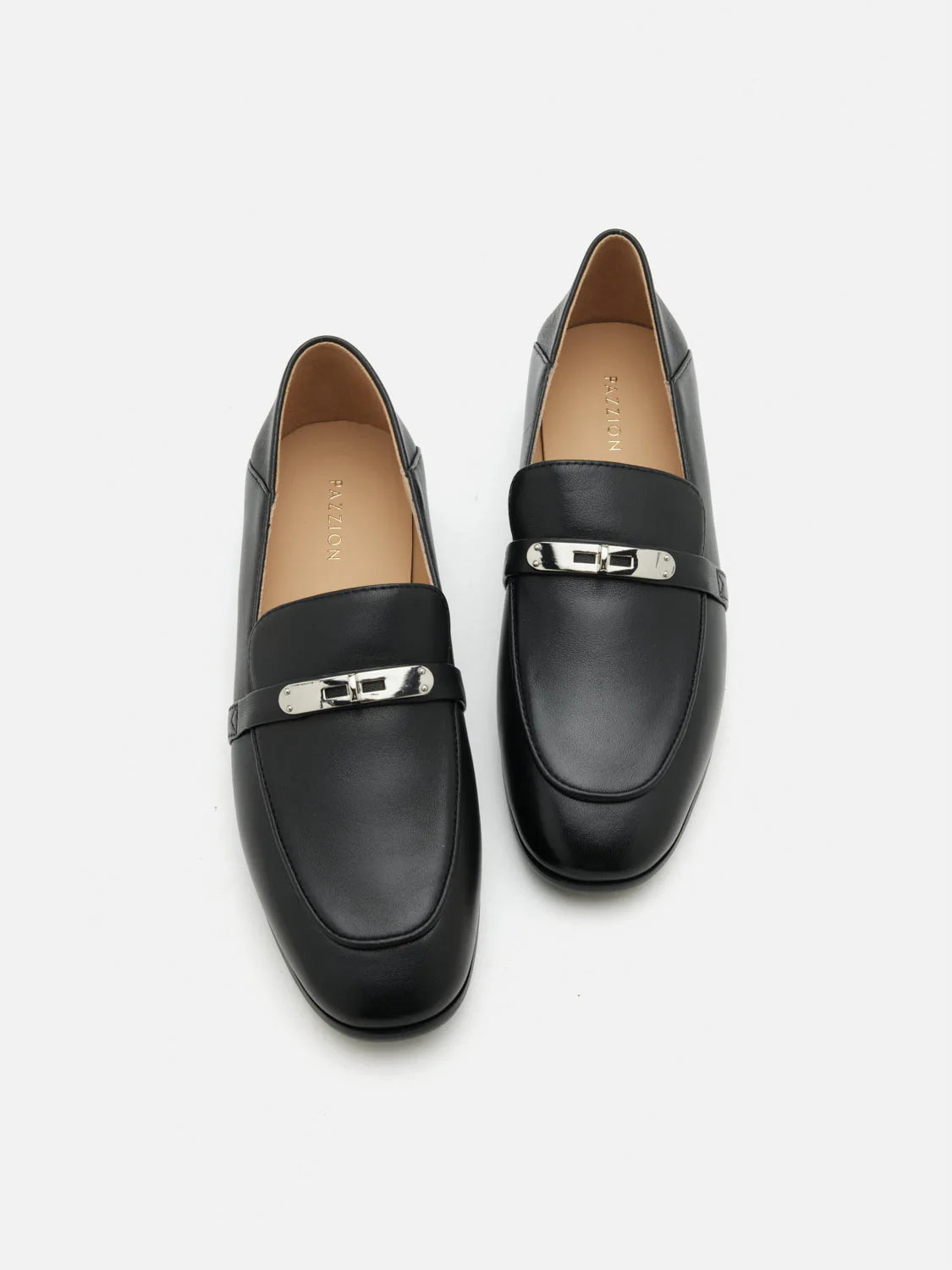 PAZZION, Felicity Classic Loafers, Black