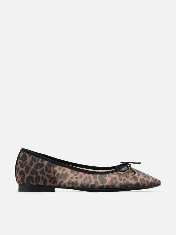PAZZION, Lourdes Bow Mesh Flats, Brown