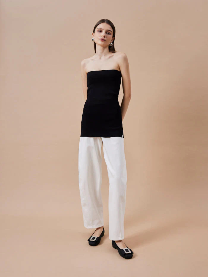 PAZZION, Milla Crystal Buckle Ballet Flats, Black