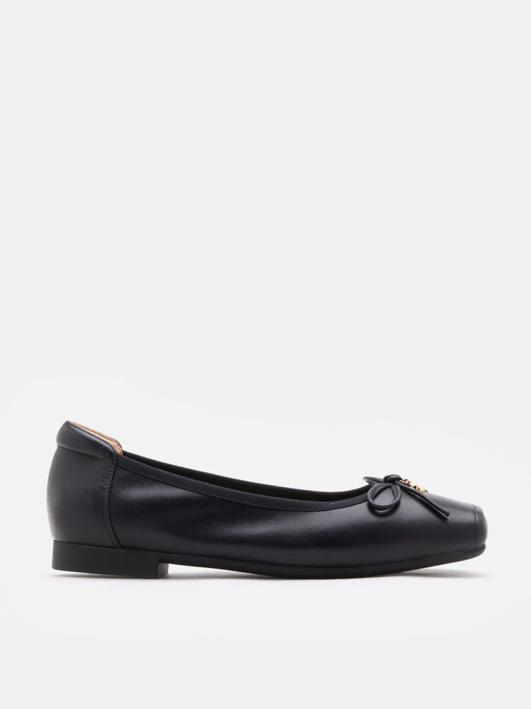 PAZZION, Moxie Square-Toe Ballet Flats, Black