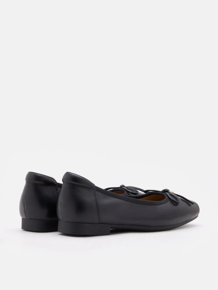 PAZZION, Moxie Square-Toe Ballet Flats, Black