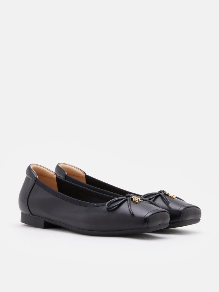 PAZZION, Moxie Square-Toe Ballet Flats, Black