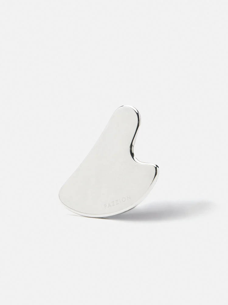 PAZZION, Rochelle HeartGlow Gua Sha Beauty Tool, Silver