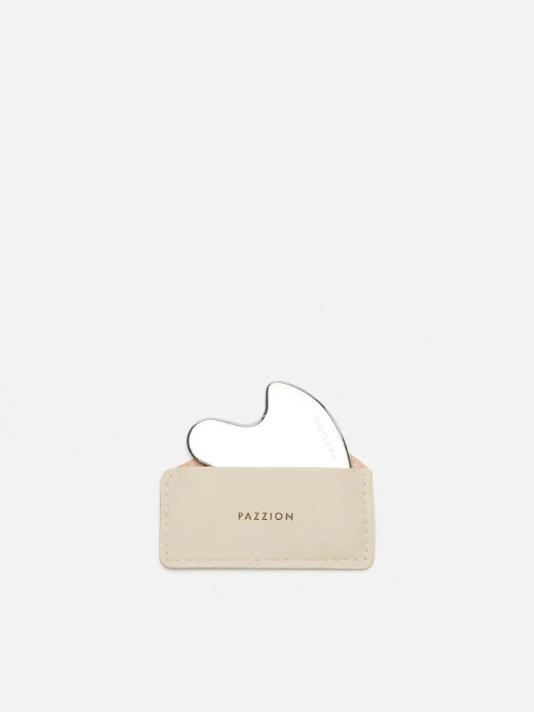PAZZION, Rochelle HeartGlow Gua Sha Beauty Tool, Silver
