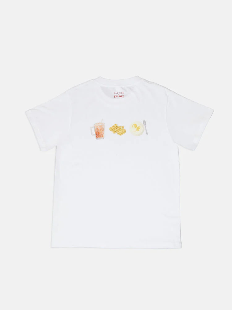 PAZZION, Toast Set Everyday Tee, White