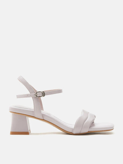PAZZION, Alaina Pillow Strappy Heels, Purple