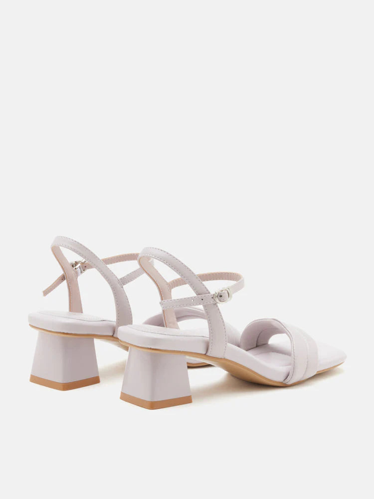 PAZZION, Alaina Pillow Strappy Heels, Purple