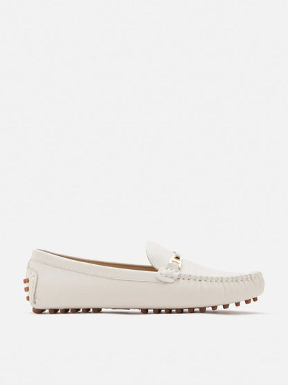 PAZZION, Alara Horsebit Moccasins, Beige