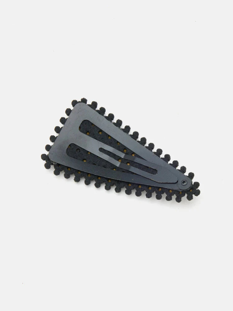 PAZZION, Amara Diamante Hair Clip, Pewter