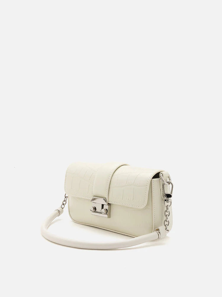 PAZZION, Amarilla Shoulder Bag, Beige