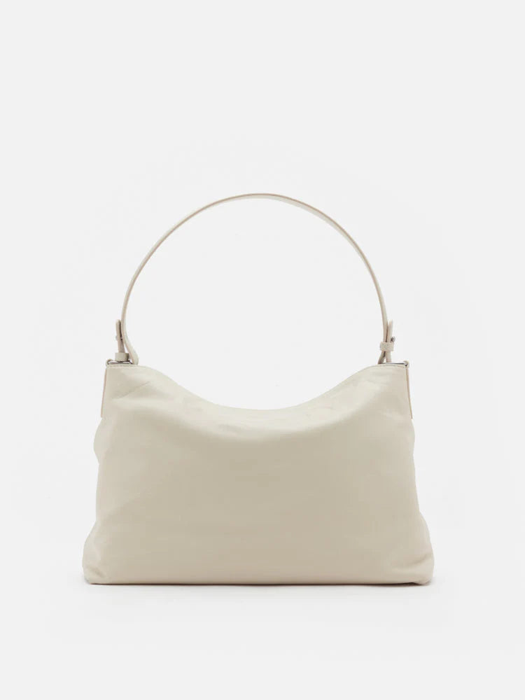 PAZZION, Amia Slouchy Shoulder Bag, Beige