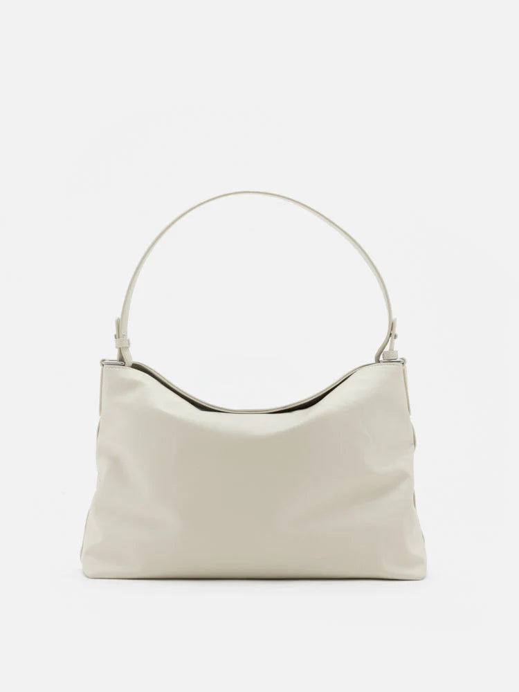 PAZZION, Amia Slouchy Shoulder Bag, Beige