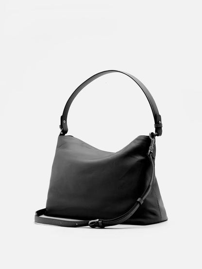 PAZZION, Amia Slouchy Shoulder Bag, Black