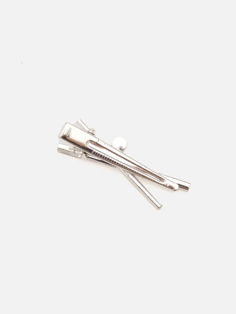 PAZZION, Arielle Diamante Hair Clip, Silver