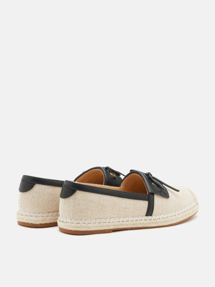 PAZZION, Avianna Bow Espadrilles, Black