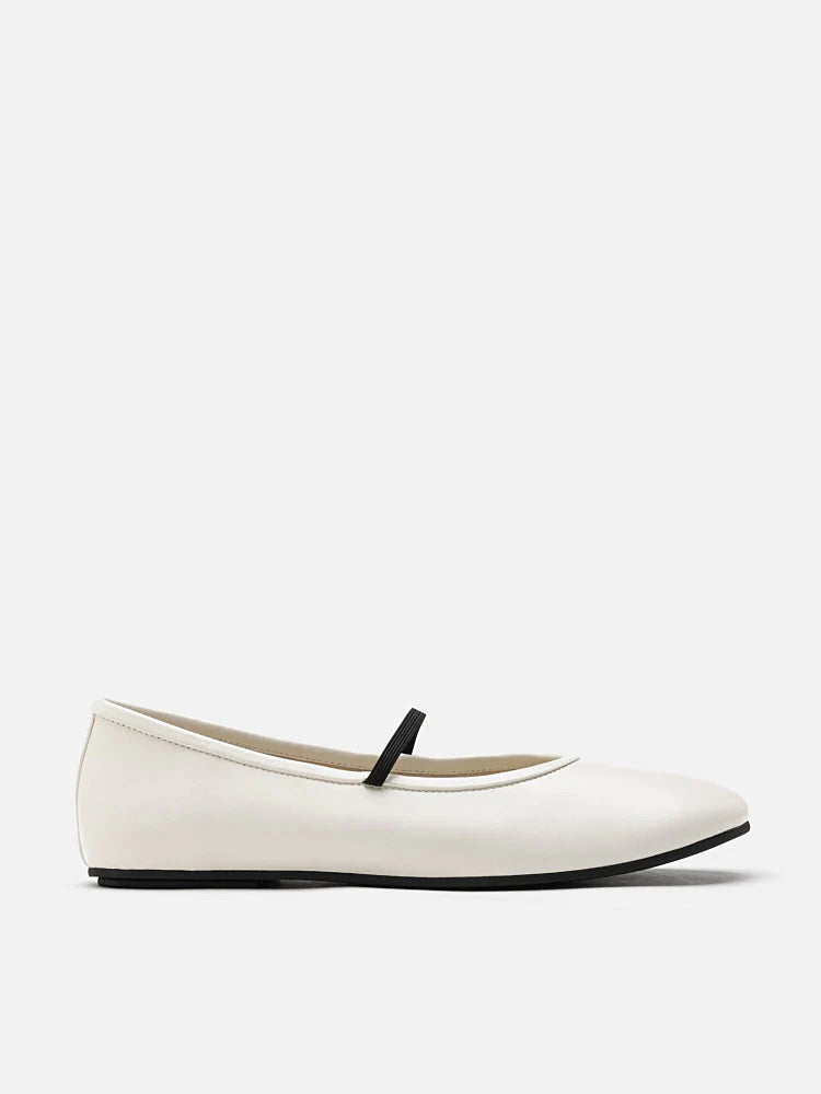 PAZZION, Ayla Round-Toe Mary Janes, Beige