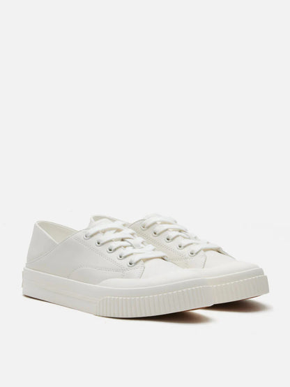 PAZZION, Binx Two-Way Leather Sneakers, Beige