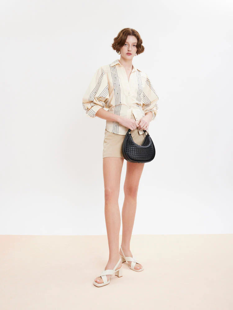 PAZZION, Calla Pillow Strappy Heels, Beige