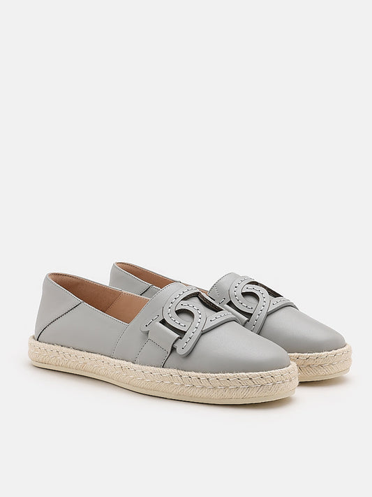 PAZZION, Campbell Platform Hera Espadrilles, Grey