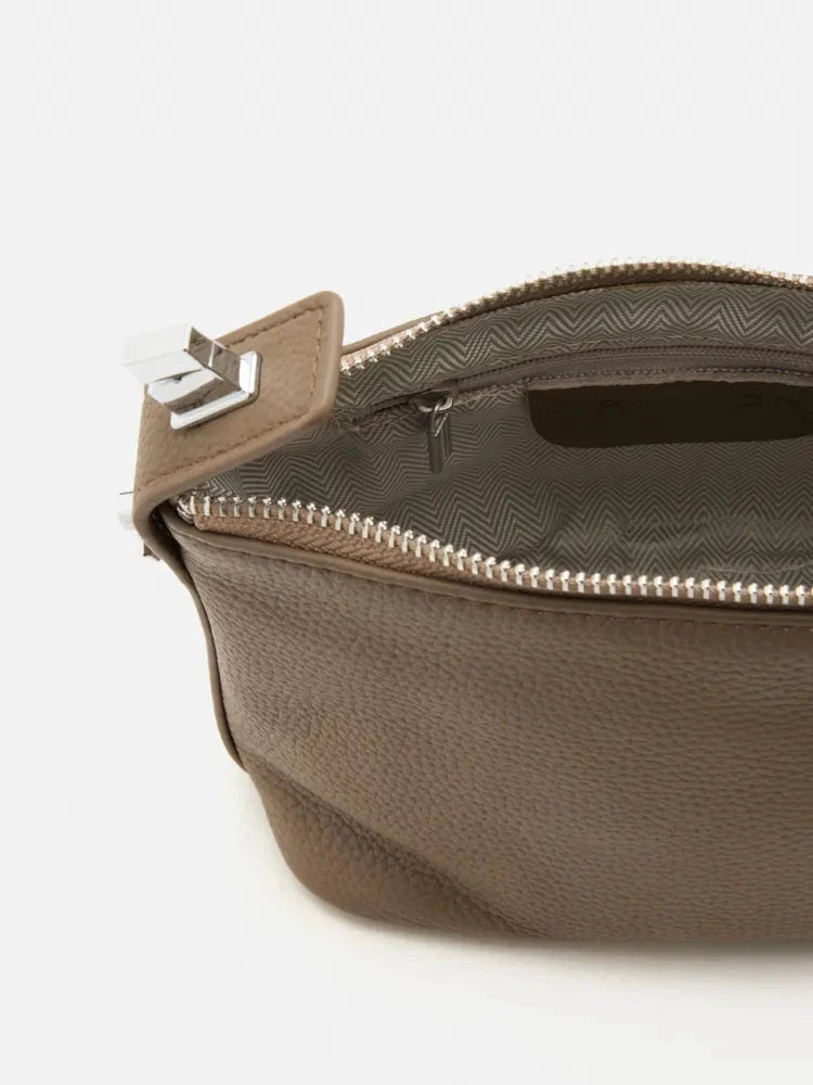 PAZZION, Cara Twist Lock Handle Bag, Khaki