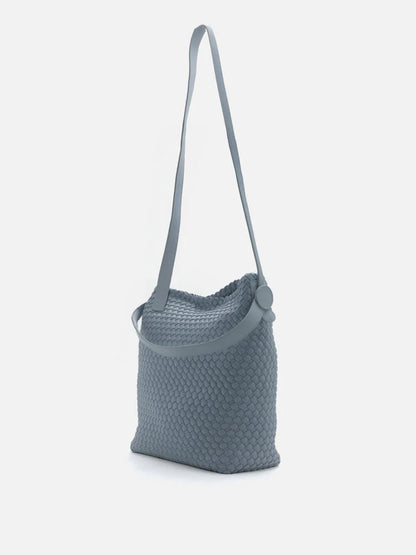 PAZZION, Cara Woven Bag, Grey