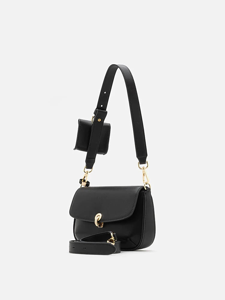 PAZZION, Caroline Crossbody Bag, Black