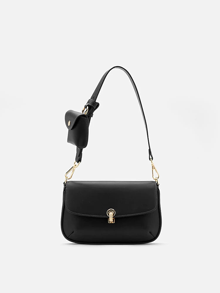 PAZZION, Caroline Crossbody Bag, Black