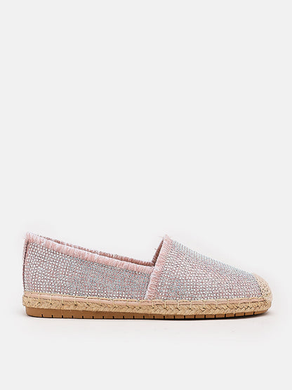 PAZZION, Cordelia Iridescent Espadrilles, Pink