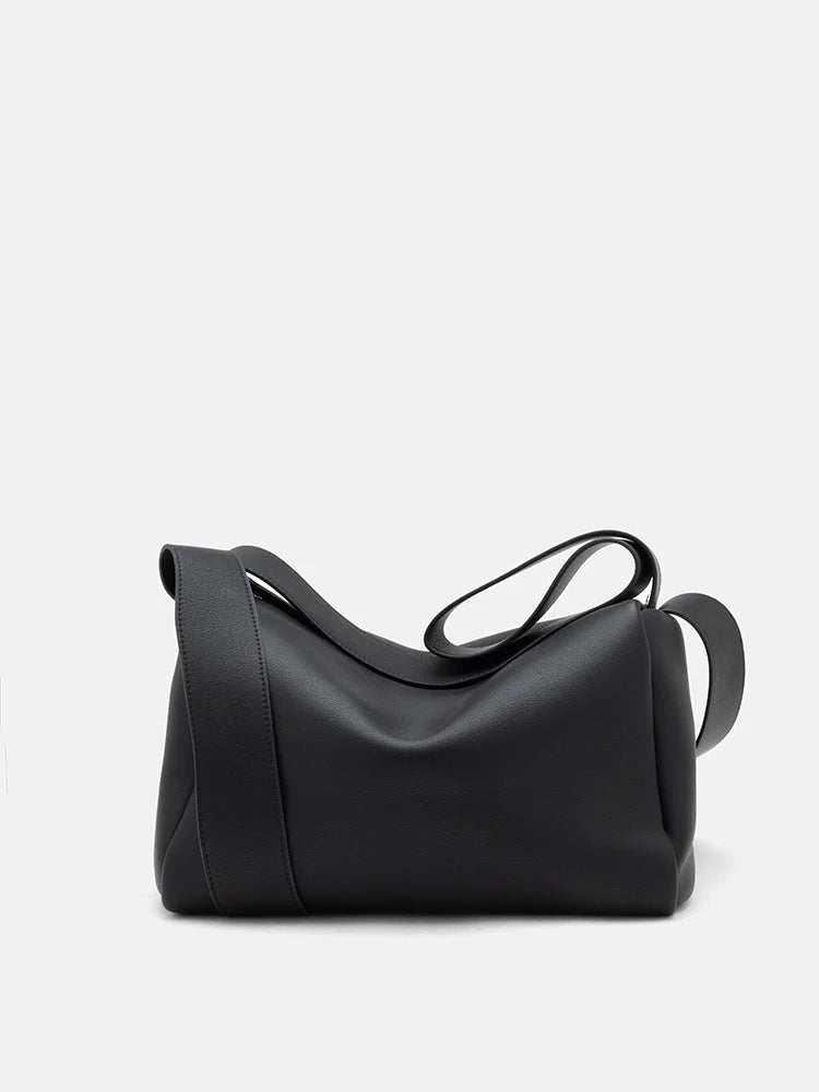 PAZZION, Cressida Boxy Duffel Bag, Black