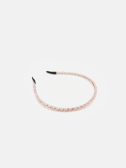 PAZZION, Dara Diamante Hair Band, Pink