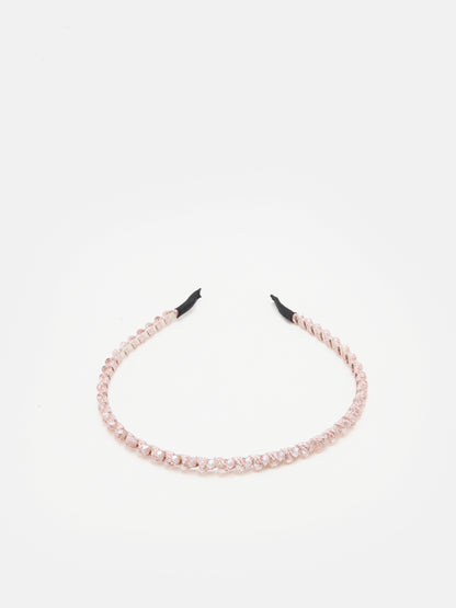 PAZZION, Dara Diamante Hair Band, Pink