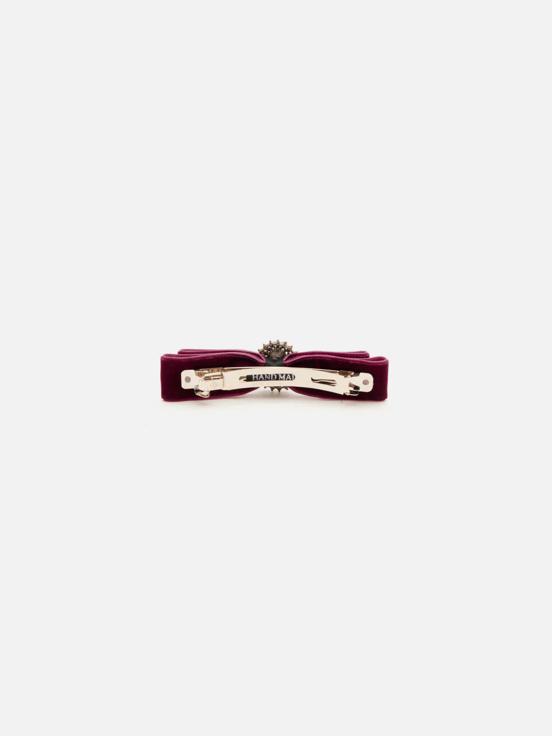 PAZZION, Destiny Diamante Bow Hair Clip, Wine
