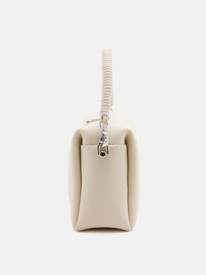 PAZZION, Donna Knotted Double Handle Bag, Beige