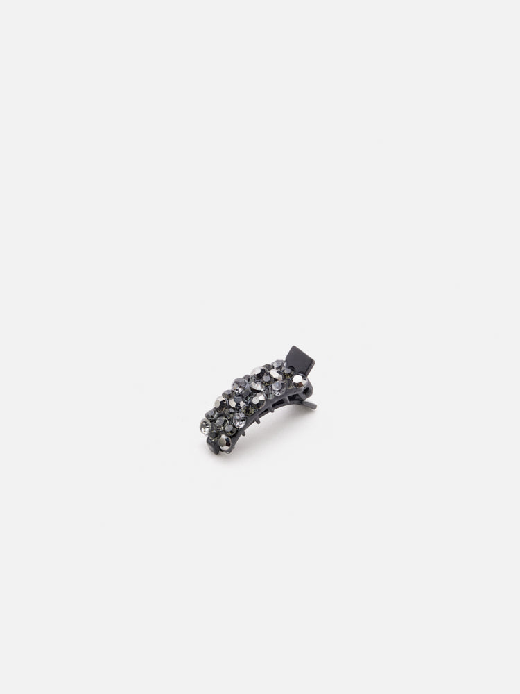 PAZZION, Dora Diamante Hair Clip, Pewter