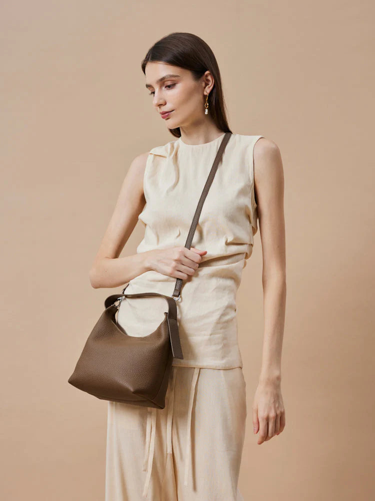 PAZZION, Elina Slouchy Bag, Khaki