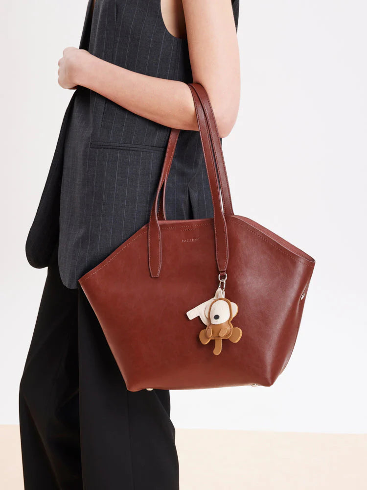 PAZZION, Emmanuelle Shoulder Bag, Brown