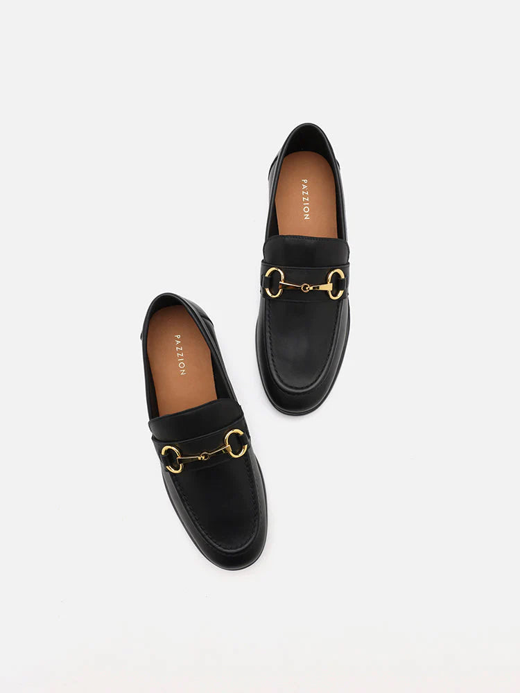 PAZZION, Everleigh Classic Loafers, Black