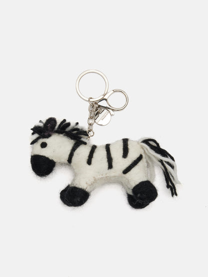 PAZZION, Fallon Hoof & Harmony Keychain, White