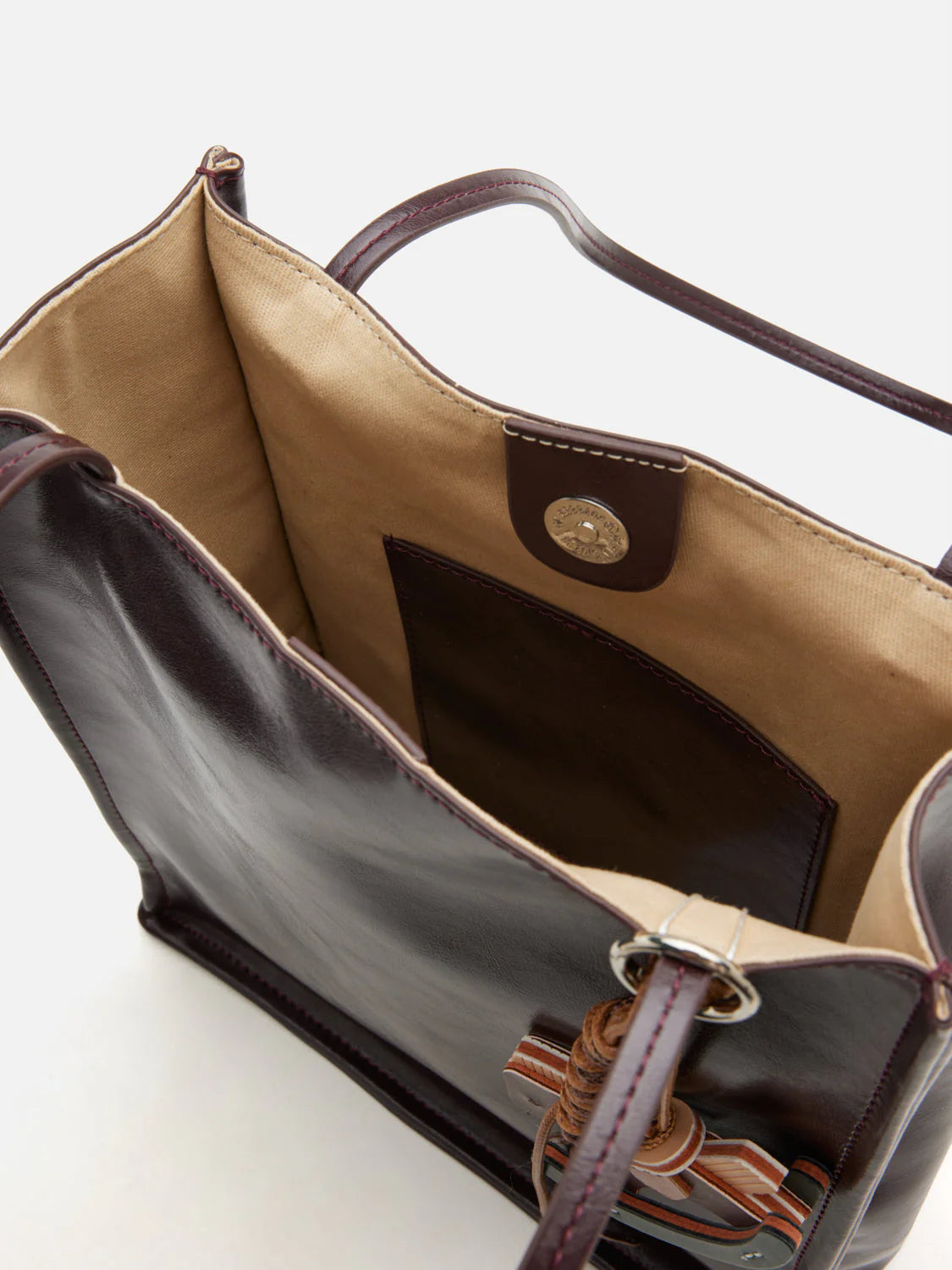 PAZZION, Fionarissa Leather Tote, Wine