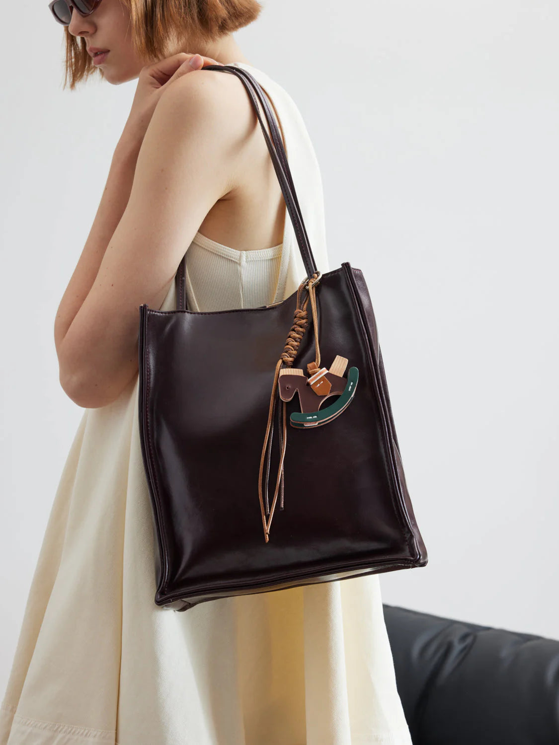 PAZZION, Fionarissa Leather Tote, Wine